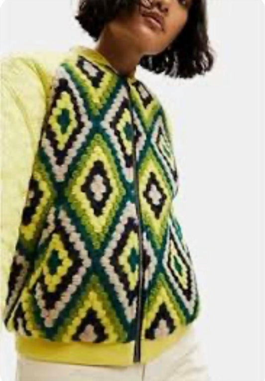 Desigual - Baltimore Crochet Bomber Jacket
