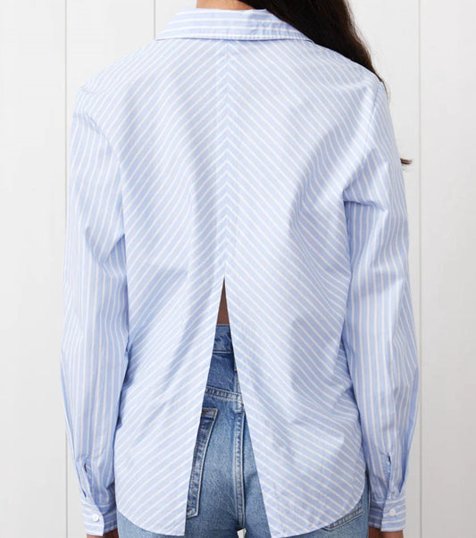 Stateside - Iberus Stripe Poplin Slit Back Shirt