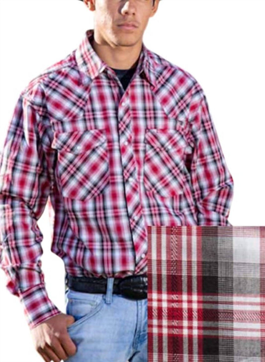 Wyoming Traders - Long Sleeve Plaid Western Shirt