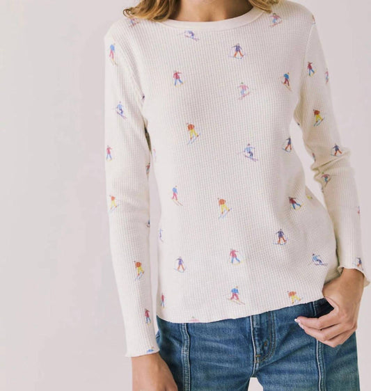 Chaser - Allover Skiers Long Sleeve Top