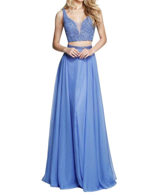 Sherri Hill - Full-Length V-Neck Prom Dress