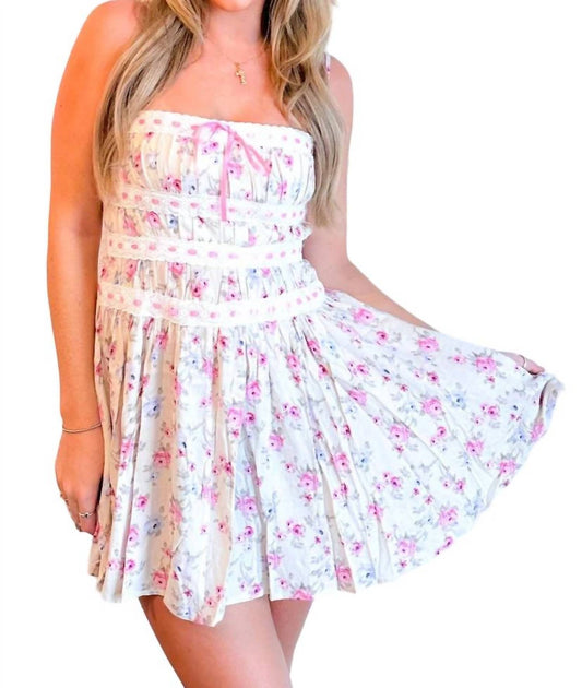 Sky To Moon - Berries Floral Mini Dress