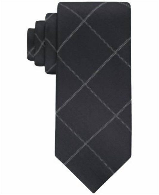 Calvin Klein - Men's Stitched Windowpane Tie