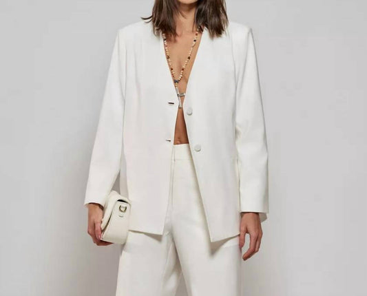 Raizz - Twill Tailored Chic Blazer And Pants Set