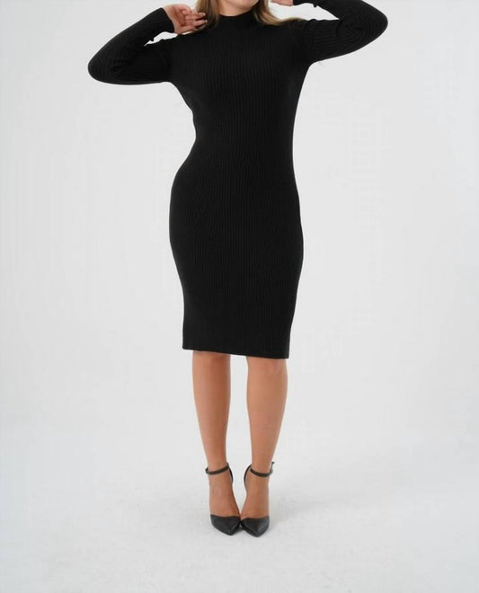 Nelly - Ribbed Long Sleeve Dress