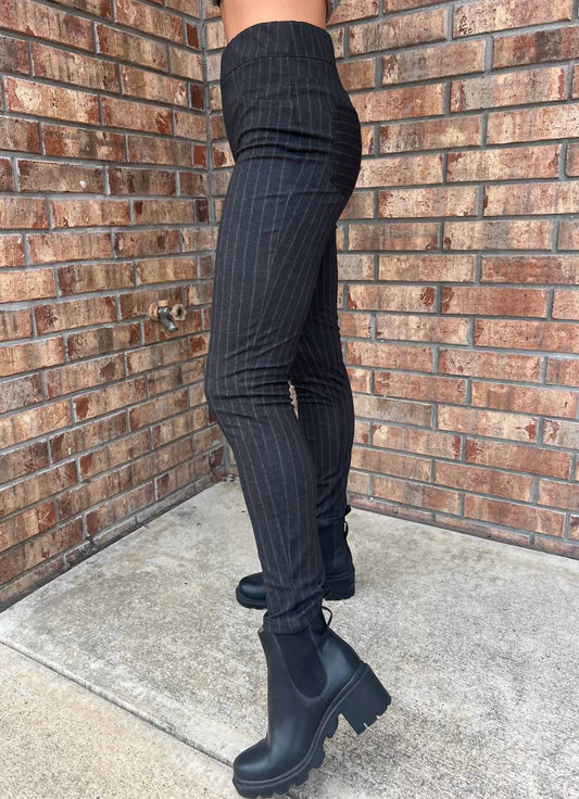 Isle By Melis Kozan - Stripe Pull-on Ponte Pants