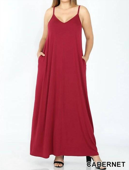 Zenana - Maxi Adjustable Straps Dress