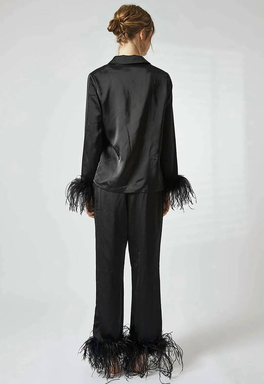 Plume - Feather Cuffs Pajamas