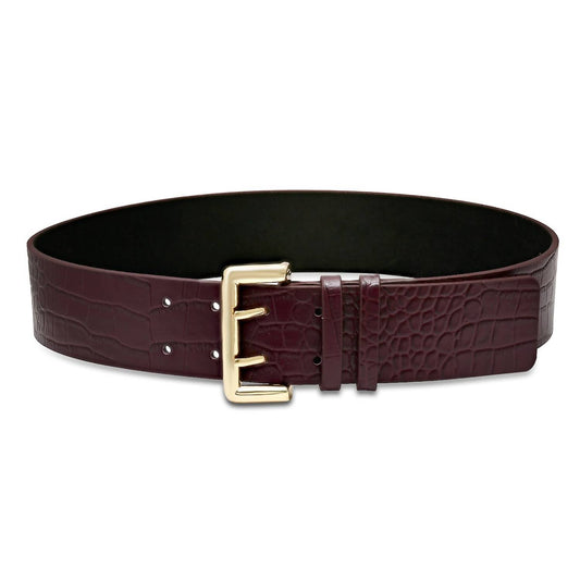 Laurel And Gold - Women's Crocodile Belt