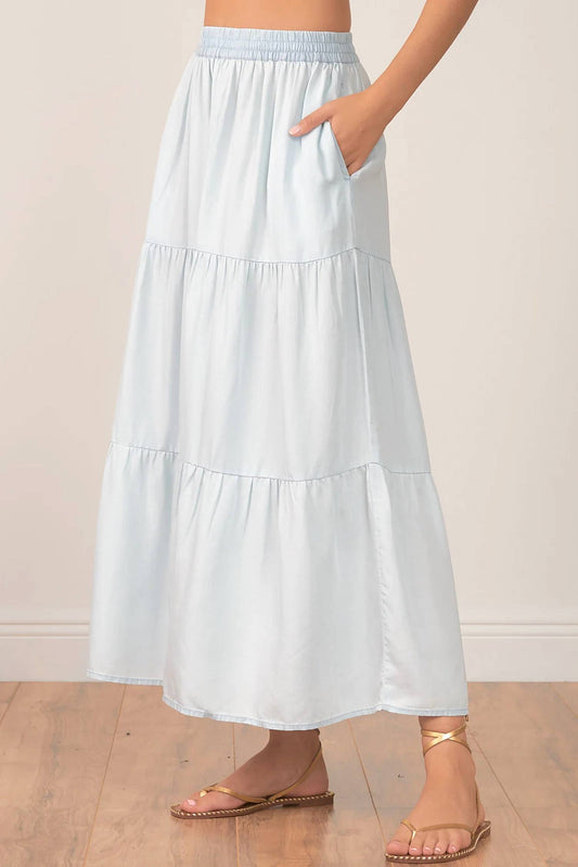 Elan - Tiered Maxi Skirt