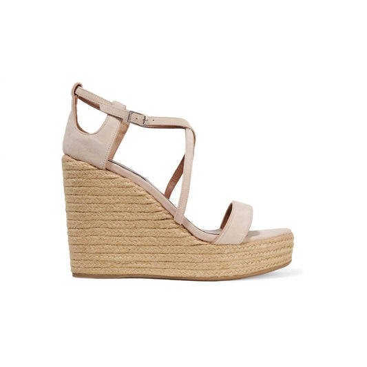 Tabitha Simmons - Women's Jenny Flesh Kicksuede Wedge Sandals