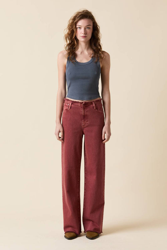 Le Jean - Fray Waist Column Jeans