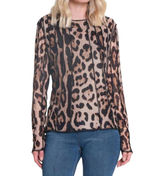 John Mark - Mesh Long Sleeve Top