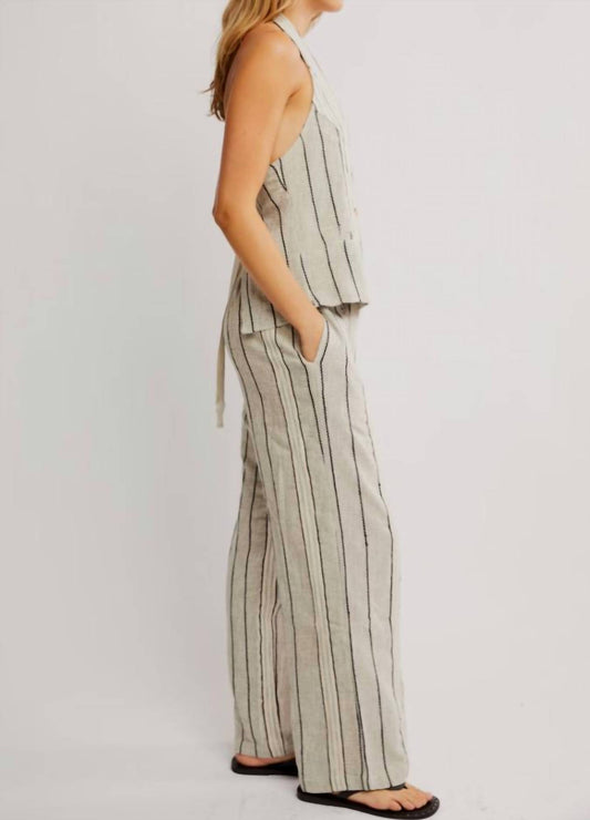 Free People - Take Me To Paris Striped Set