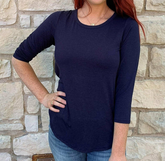 Rounded Long Sleeve Top