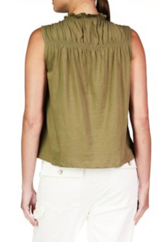 Sanctuary - Sleeveless Shirred Top