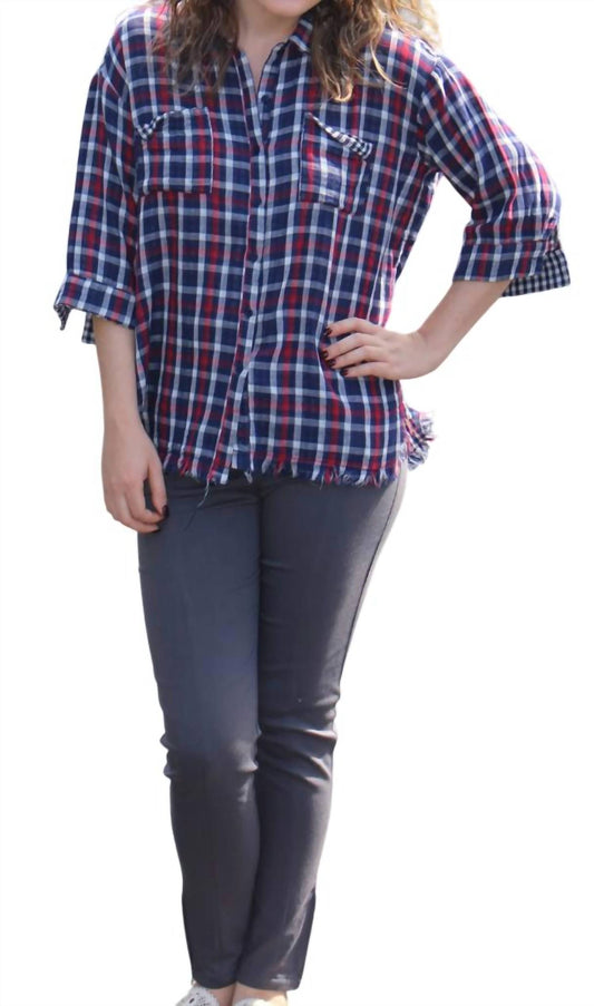 Umgee - Plaid Button Up Top