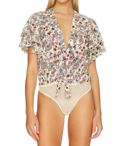 Free People - CALL ME LATER PRINTED BODYSUIT