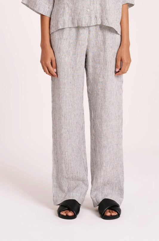 Nude Lucy - Women's Lounge Stripe Linen Pant