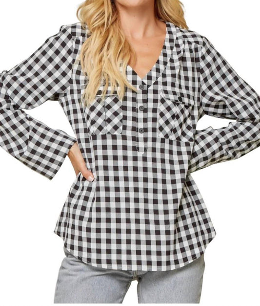 Andree By Unit - Who We Are Gingham Top