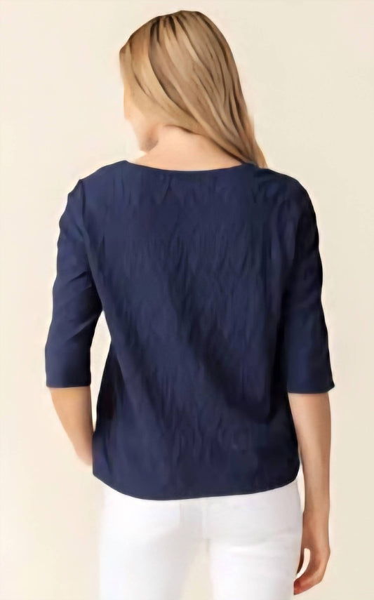 Habitat - Cascade Cotton Elbow Sleeve Top