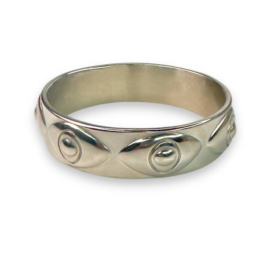 Jagged Halo Jewelry - Women's Athena Evil Eye Bangle Bracelet