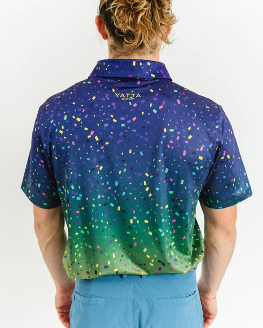 Yatta Golf - Mardi Gras Golf Polo. LIMITED EDITION.