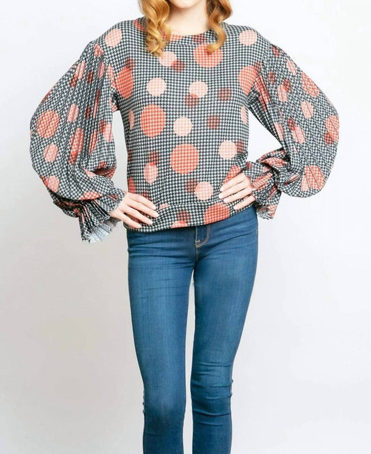 Eva Franco - Hart Pleated Sleeve Top