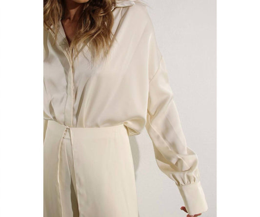 Mulla - Satin Long Sleeve Top