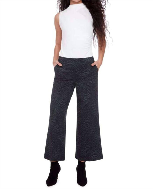 I Love Tyler Madison - Senna Amur Ponte Wide-leg Cropped Pants
