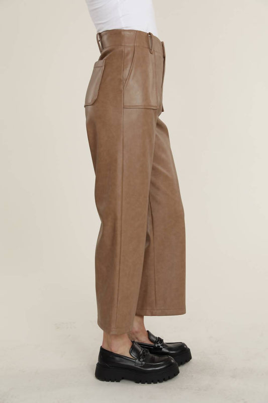 Dolce Cabo - Vegan Leather Wide Leg Pant
