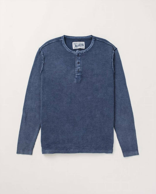Schott - Men’s Stonewashed Henley Sweater