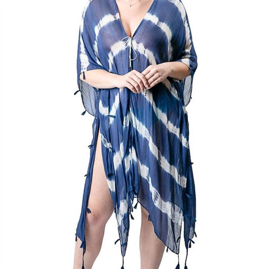 Top It Off - Boho Tie Dye Tassel Cover Up