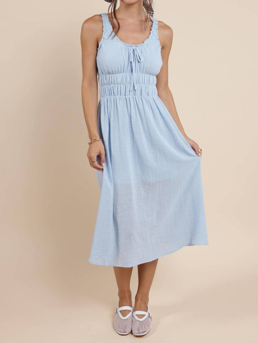 Sadie & Sage - So Cal Scrunchy Detail Midi Dress
