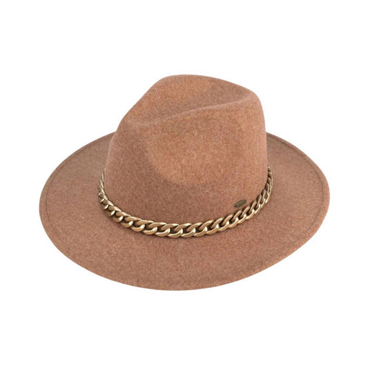 C.C - Women's Vegan Felt Panama Brim Hat