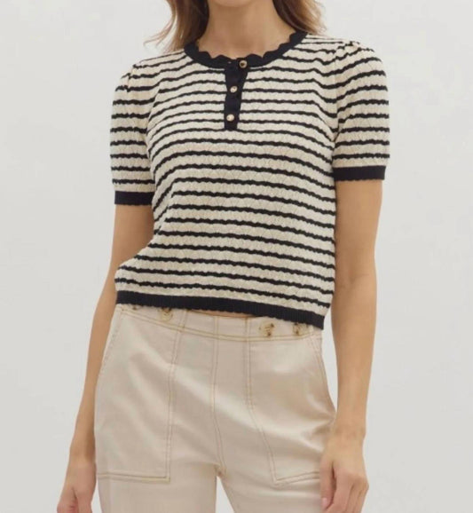 Entro - Saint-Tropez Stripe Top