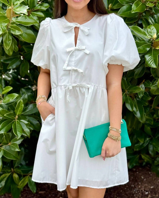 Entro - Melanie Bubble Sleeve Mini Dress