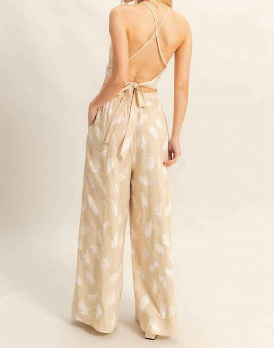 Hyfve - Patterned Halter And Pant Set