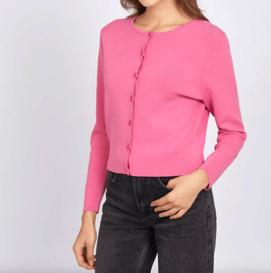 525 America - Eva Cropped Crewneck Cardigan