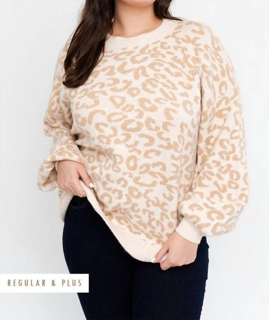 Gilli - Snow Leopard Crew Neck Sweater