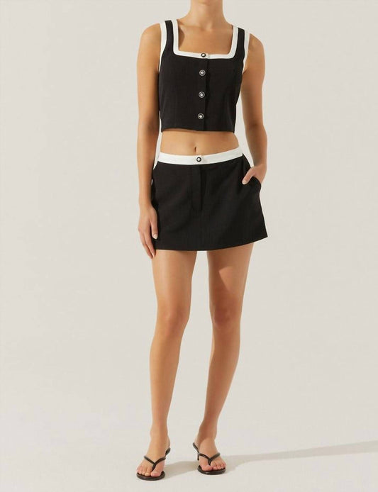 Astr - Rory Contrast Trim Skort
