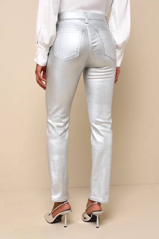 Daze - Smarty Coated Slim Straight Pants