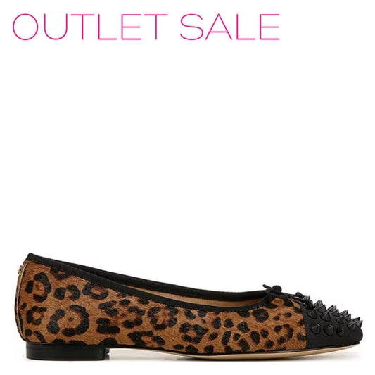 Sam Edelman - Women's Monet Leopard Toe Bow Detail Ballet Flats