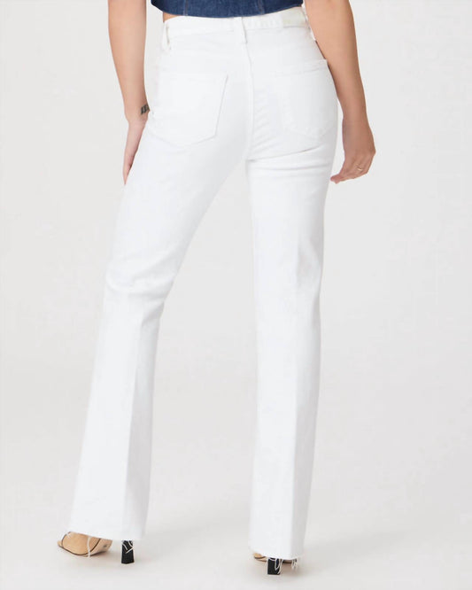 Paige - High Rise Laurel Canyon With Raw Hem Jeans