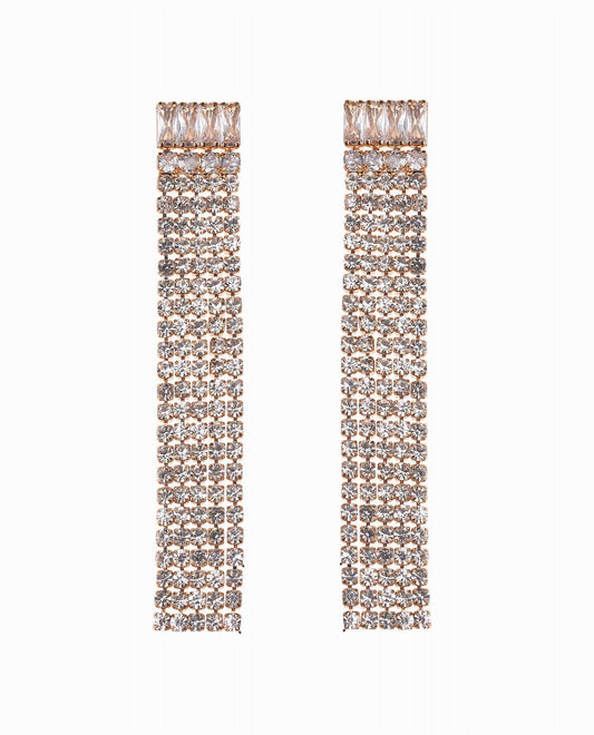 Nicole Miller - Rhinestone Linear Earrings