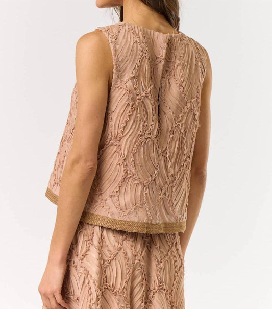 Lalavon - Hailee Sleeveless Textured Top