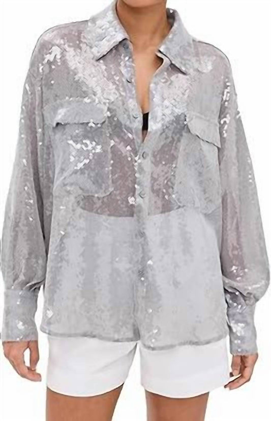 Free People - Margarita Button Down Sparkle Shirt