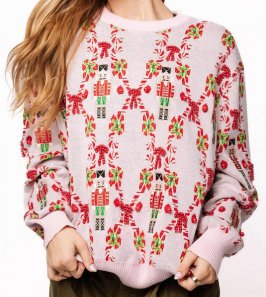 Queen Of Sparkles - Nutcracker & Candy Cane Sweater