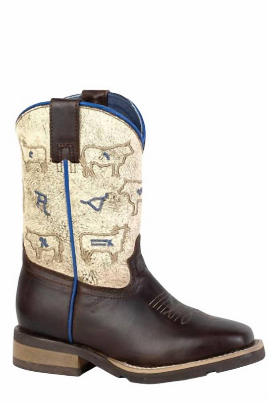 Roper - Little Kids Square Toe 8"shaft Boots