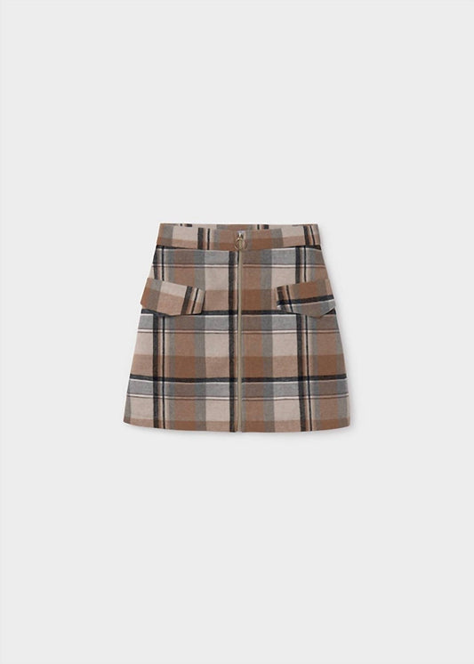 Mayoral - Check Mini Skirt